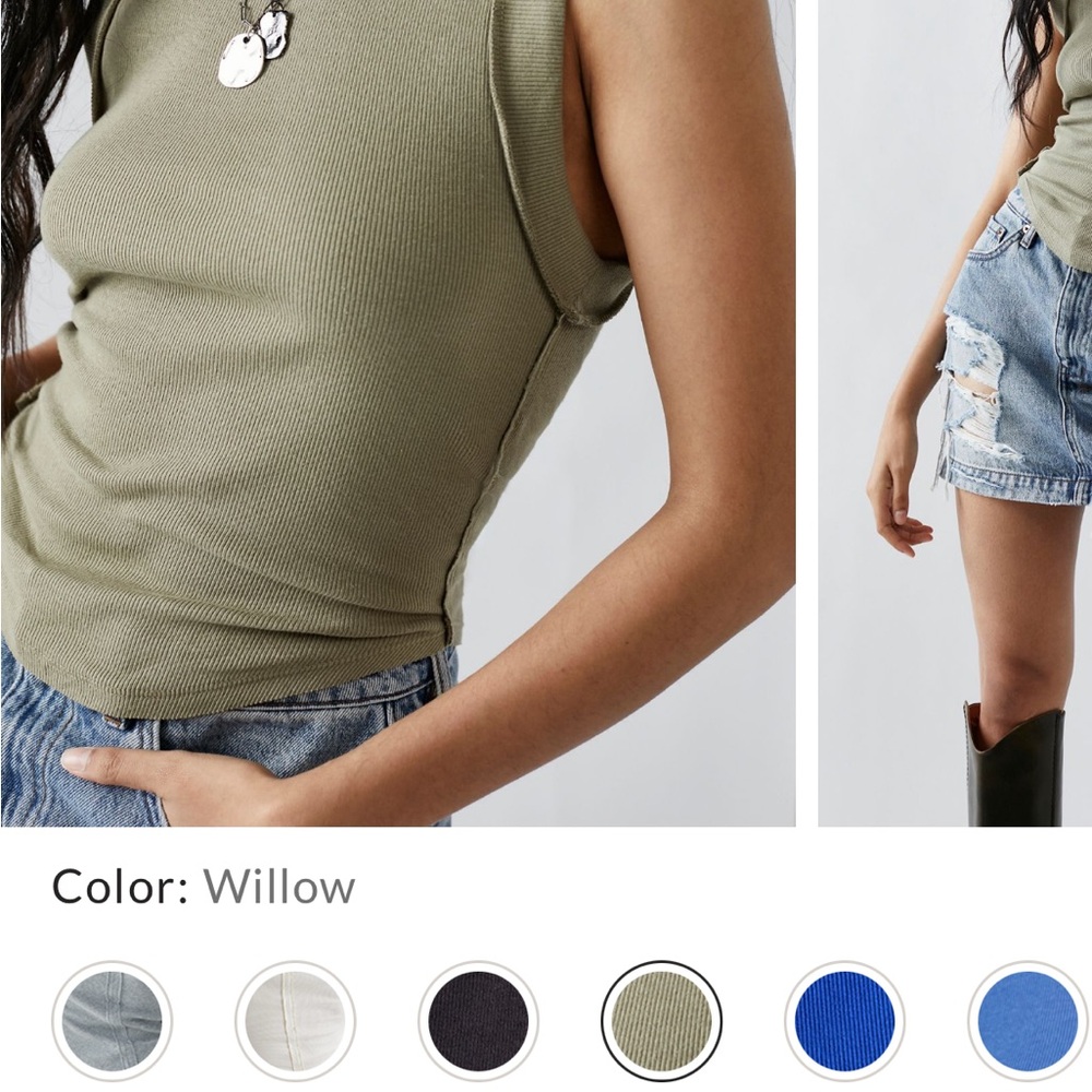 We the free Kate tank in willow size L
